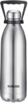 BOROSIL 1800ml Bolt 24 Hours Hot and Cold, Double Wall Vaccum Insulated Flask Bottle 1800 ml Steel Bottle(Pack of 1, Steel/Chrome)
