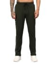 Vector X OML-264 Men’s Dry-Touch Sports Polyester Trackpant with 2 Utility Pockets Trouser – Ultra-Lightweight, Moisture Wicking, Training & Running Pant + Contrast Piping Design (Olive, XXL)