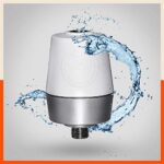 Bathla QuaSoft 3499 Shower & Tap Filter – Reduces Hair Fall and Protects Skin Against Hardwater (Silver, White)