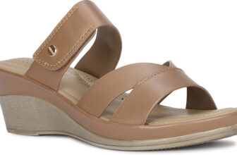 Bata Women Wedges(Brown , 6)