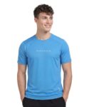 ZENSHARK Gym T-Shirt for Men (Cool Blue, L) | Dry Fit Workout Sports T-Shirt | Quick Dry Breathable Polyester Fabric with Half Sleeve Round Neck | Running Gym Wear Active Wear for Training