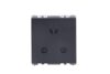 Wipro Northwest Nowa 6A 3 – Pin Socket With Euro Pin, Matt Black (pack of 5)