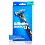Gillette Mach 3, Shaving Razor For Men | Most Comfortable Shave | 3D Blade Technology | Metal Handle For Superior Grip