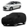 Sulfar 100% Water Resistant Car Body Cover Compatible with Mirror & Antenna Pockets for Toyota Previa (Triple Stitched, Full Bottom Elastic, Black)