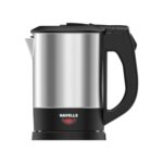 Havells HOTSIP Electric Kettle | 1250 W | 1 L Capacity | Rust Resistant 304 Stainless Steel Tank | Triple Safety Protection | Wider Mouth for Easy Filling (Black & Silver)
