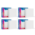 Crompton Platina Star Stylus Surface Panel 12W Square Natural White | Pack of 4 | No False Ceiling Required, Outer Dimension: 120 mm | Surface Mount | for Hall, Bedroom, Kitchen, Office, Store