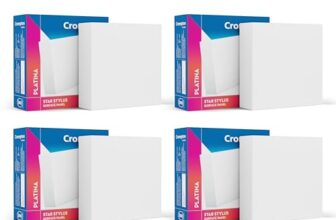 Crompton Platina Star Stylus Surface Panel 12W Square Natural White | Pack of 4 | No False Ceiling Required, Outer Dimension: 120 mm | Surface Mount | for Hall, Bedroom, Kitchen, Office, Store