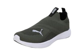 Puma Mens Softride Gush Myrtle-Ash Gray-Black Running Shoe – 8 UK (31059103)