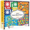 popcorn Games & Puzzles Classic Board Games for Smart Kids|Help to Boost Decision Making,Strategic Thinking and Problem Solving (4 in 1)