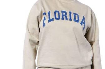 Sassafras Curve Women Grey Fleece Florida Sweatshirt 3XL