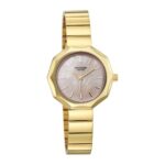 Sonata Poze 9 with Quartz Analog Pink Dial IPG SS Cut fold Strap Watch for Women – SP80184YM01W