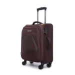 Verage Falcon 59 cm Soft-Sided Cabin Size Carry-On Expandable Suitcase 360 Spinner Luggage Trolley Bag with Anti-Theft Zippers (VRFLC9-20-BB)