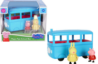 Peppa Pig Peppa’s School Bus with Sound Effects, Preschool Toys for Unisex Aged 3+(Multicolor)