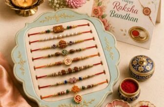 TECHBASICS Combo of 10 Dora Rakhi Set for Brother, Bhaiya, Bhabhi for Rakhi/Rakshabandhan with Roli Chawal & Greeting Card | Premium Rakhi Hamper RKHMPR71