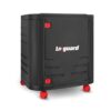 Livguard Inverter Battery Trolley with Covered Box | Support Single Jumbo/Flat Plate/Tall Tubular Battery |Heavy-Duty, Easy-Move Stand for Inverter and Battery – Black Red