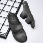 RED TAPE Men Slides(Black , 8)