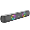 Nu Republic Party Box 160 Bluetooth Soundbar, X-Bass Technology, 52mm Dual Dynamic Drivers, 16W Output, Up to 10 Hours Playtime, RGB LED Lights, Aux/USB/TF Card, Bluetooth 5.3 (Black, 2.0 Channel)