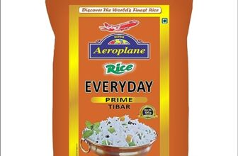 Aeroplane Family Choice Everyday Basmati Rice. Non-Sticky & Delicious, Perfect Rice for Daily Meals. 5kg