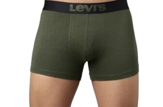 Levi’s 032 Supima Cotton Premium Trunk for Men with Tag Free Comfort, Smartskin Technology (Green)
