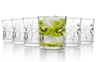 CELLO Swirl Rock Tumbler Glass Set of 6, 325ml Each | Dishwasher Safe | Comfortable Grip | Perfect Glasses for Drinking Water, Juice, Cocktail, Mocktail, Cold Drinks | for Daily Use & Gifting