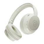 pTron Studio Evo 70hrs Playtime Wireless Over Ear Headphones w/HD Mic, Dual Device Pairing, Low-Latency Game/Movie/Music Modes, Punchy Bass, BT5.3, Voice Assistant & Type-C Fast Charging (Beige)