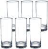 Amazon Brand – Solimo Nia High Ball Glass Set, 325ml, Set of 6, Transparent