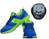 GOWIN Bright Jogging Shoes with Verfied Pedometer (Blue/Lime, Numeric_6)