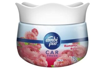 Ambi Pur Car Freshener Gel, Romantic Rose, 75 g