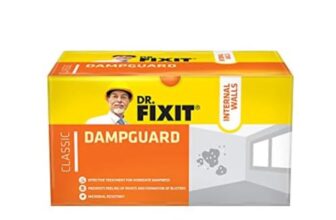 DR. FIXIT Dampguard Classic Damp-Proof, 1Kg, Coating for Internal Walls, Ceilings, RCC Water Tanks Pack of 2