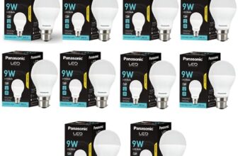 Panasonic Dura Saver 9W Bulb, B22 LED Bulb Base For Home & Office, 1 Year Warranty, Energy Efficiet, 6500K Cool Daylight (Pack of 10)