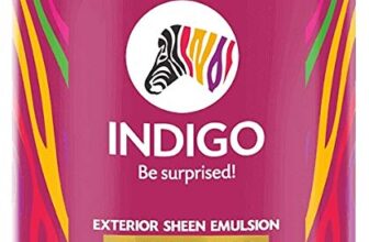 Indigo Exterior Sheen Emulsion Gold Series | Premium Exterior Sheen Paint | Weather & UV Resistant | Low Moisture Absorption | 10 L Signal Red Plus