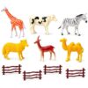 SUPER TOY Wild Farm Animal Action Figure Toys Playing Set for Kids – Pack of 6