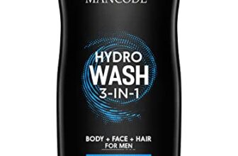 Mancode Hydro Body Wash For Men 450ml, 3 In 1 Active Body Wash For Body, Shower Gel For Men, Bodywash, Face And Hair With Refreshing Menthol And Natural Oils Extract