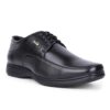 Liberty Fortune HOL-131E Formal Lacing Derby Shoes for Men with PVC Sole | PU Outsole | Comfortable & Lightweight | Cushioned Footbed | Durable & Trendy Design (Black – 42 EU)