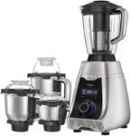 HAVELLS Silencio Low Noise 500 W Mixer Grinder 4 Jars (Grey & Black)(Silencio | 4 Jars | Grey, Black)