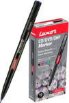 LUXOR Blue CD/DVD/OHP Marker(Set of 10, Blue)