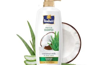 Parachute Advansed Protein Shampoo | with Coconut Milk and Aloe Vera | For up to 100% Damage Repair & up to 3X Softer Hair | Protein Lock Technology | Paraben-Free | For Men & Women | 1.2L