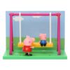 Peppa Pig Playground Swing Themed Preschool Toy and George, Includes 2 Poseable Figures, Playset Playground Swing Accessory and Scene Cards, for Girls and Boys Ages 3+