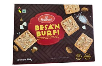 Haldiram’s Besan Burfi 400g, Indian Sweets Diwali Gift Pack, Traditional Indian Sweet Made with Nuts & Gram Pulse Flour