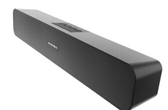 Nu Republic Soundbar 20 Bluetooth Soundbar with X-Bass Technology, 52mm Dynamic Drivers, Upto 12 Hrs Playtime, 20 W Output, Aux/USB Port (5.0 Channel) (Black)