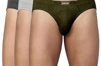 Levis Style# 011 Comfort Brief for Men with Contoured Double Pouch, Tag Free Comfort & Smartskin Technology