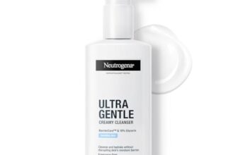 Neutrogena Ultra Gentle Creamy Cleanser | 14X Gentler Cleanser | All Skin Types Including Sensitive Skin | Face Wash for Sensitive Skin for Men & Women | With Barriercare Technology & 10% Glycerin | Paraben-Free