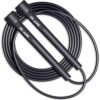 De Jure Fitness Adjustable Lightweight Jump Rope | Tangle-Free Skipping Rope with Durable Plastic Handles for Fitness, Cardio & CrossFit, Pack of 1