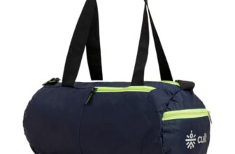 Cult 20 Litre Gym/Duffle Bag for Men & Women – Water Resistant Travel Bag with Spacious Main Compartment, Side Mesh Pocket, Adjustable Shoulder Strap & Durable Zippers – Lightweight Sports Bag – Neon