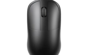 Ant Globe 18 Wired Optical Mouse, USB Type C Computer Mouse with Adjustable 1600 DPI Sensor, Ergonomic Lightweight Corded Office Mouse with 1.2m Cable for Laptop, PC, Desktop,Windows,Mac &Linux, Black
