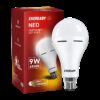 EVEREADY 9W Rechargeable Bulb, Ideal for Powercuts, Energy Efficient 4 hrs Bulb Emergency Light(White)