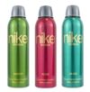 Nike Women Deodorant Spray Combo (Amber + Rose + Musk) – 200ml Each | Pack of 3 Long Lasting Body Spray | Odour Control & Freshness | Deo for Women