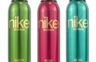 Nike Women Deodorant Spray Combo (Amber + Rose + Musk) – 200ml Each | Pack of 3 Long Lasting Body Spray | Odour Control & Freshness | Deo for Women