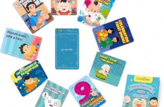 Crackles Funny Theme Baby Milestone Cards Recording 0-12 months Along With Funny Event Cards -Pack of 35 Cards
