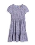 Amazon Brand – Symbol Kids Knee Length Printed Dress (KD-DRG-SS25-123_Lavender_6-8 Years)